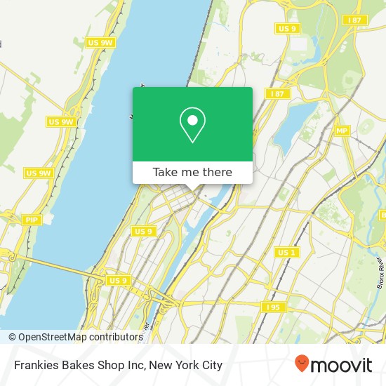 Mapa de Frankies Bakes Shop Inc