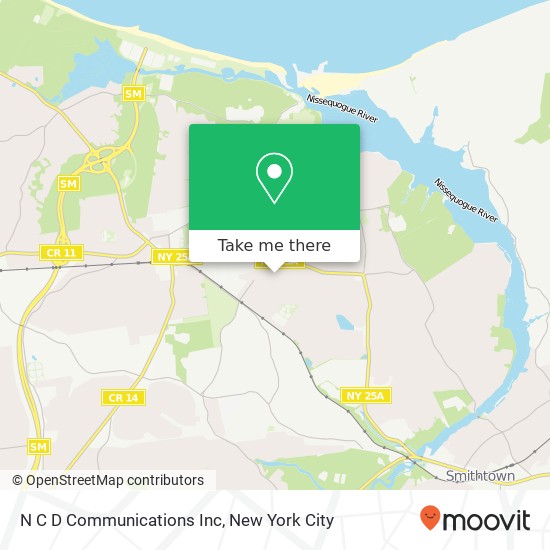 N C D Communications Inc map