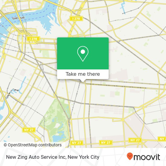 Mapa de New Zing Auto Service Inc