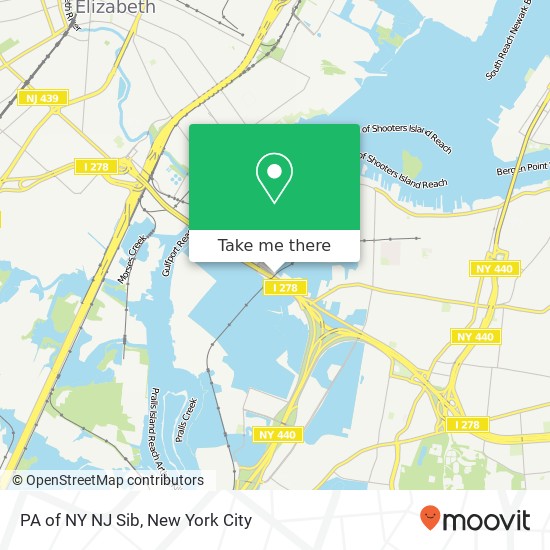 Mapa de PA of NY NJ Sib