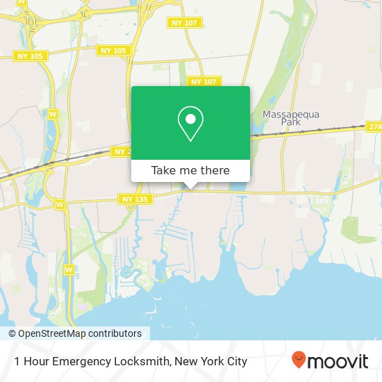 Mapa de 1 Hour Emergency Locksmith