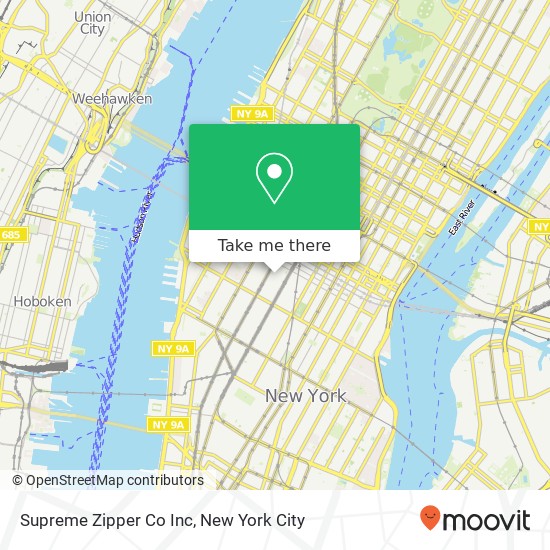 Mapa de Supreme Zipper Co Inc