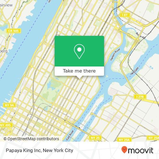 Mapa de Papaya King Inc