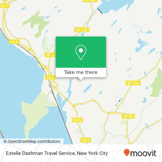 Estelle Dashman Travel Service map