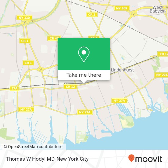 Thomas W Hodyl MD map