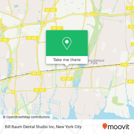 Bill Baum Dental Studio Inc map