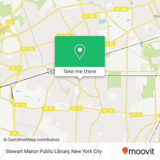 Stewart Manor Public Library map