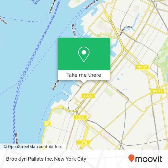 Mapa de Brooklyn Pallets Inc