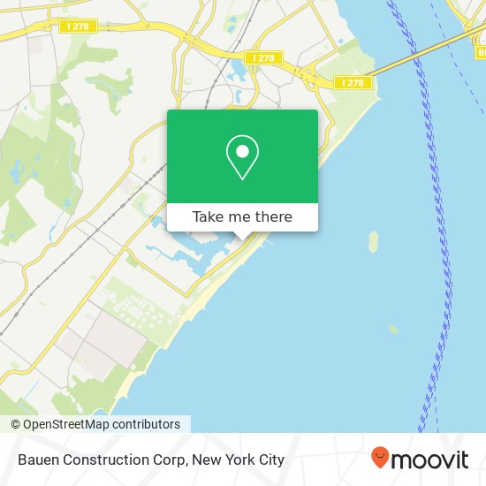 Bauen Construction Corp map