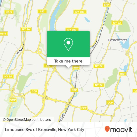 Mapa de Limousine Svc of Bronxville