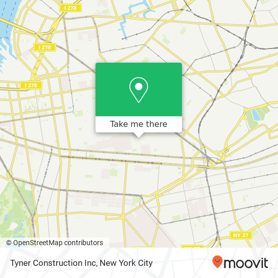 Tyner Construction Inc map