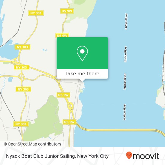 Nyack Boat Club Junior Sailing map