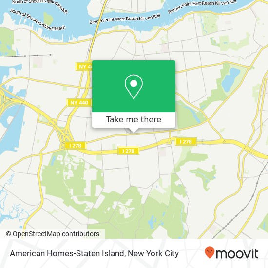 American Homes-Staten Island map