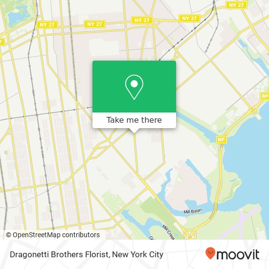 Dragonetti Brothers Florist map