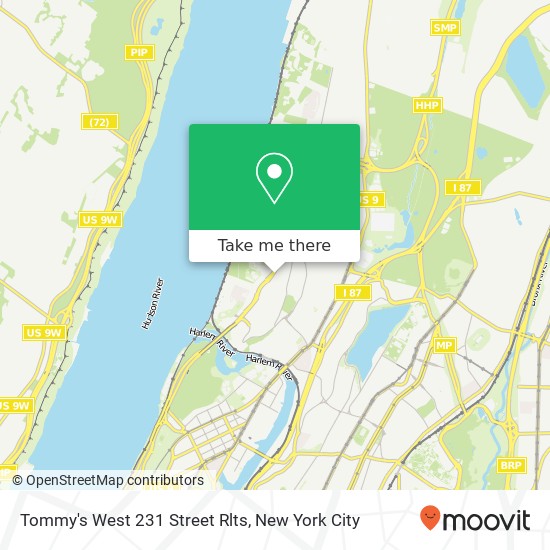 Mapa de Tommy's West 231 Street Rlts