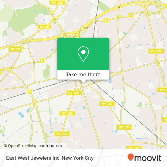 Mapa de East West Jewelers Inc