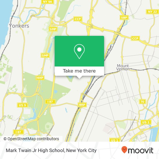 Mapa de Mark Twain Jr High School