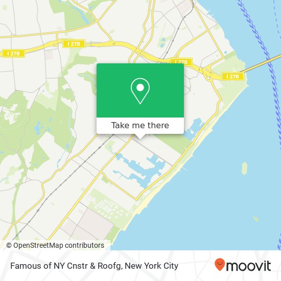 Famous of NY Cnstr & Roofg map