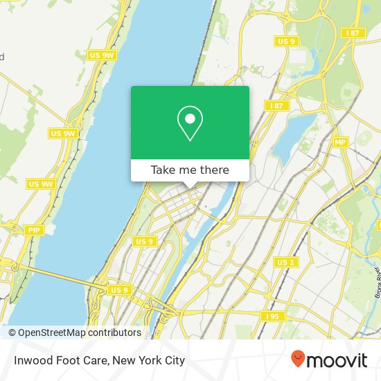Inwood Foot Care map