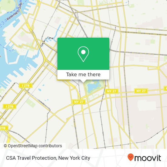 Mapa de CSA Travel Protection