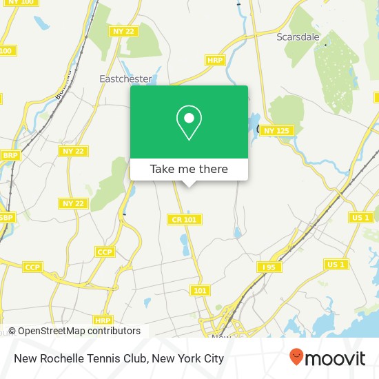 New Rochelle Tennis Club map