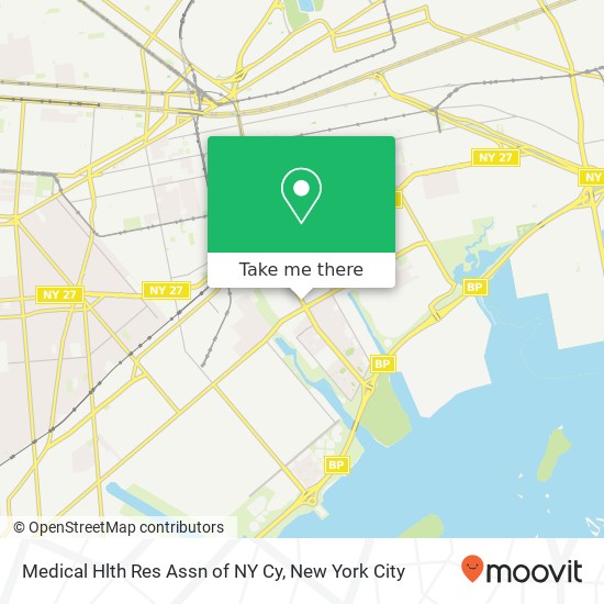 Mapa de Medical Hlth Res Assn of NY Cy