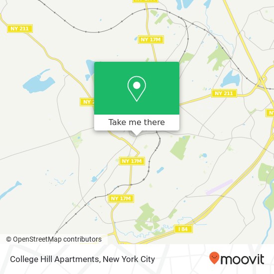 College Hill Apartments map