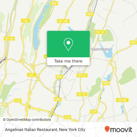 Mapa de Angelinas Italian Restaurant