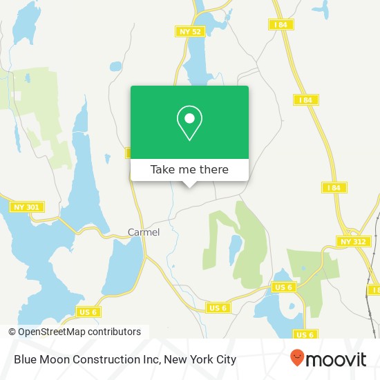 Blue Moon Construction Inc map