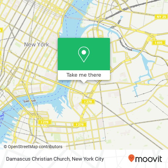 Mapa de Damascus Christian Church