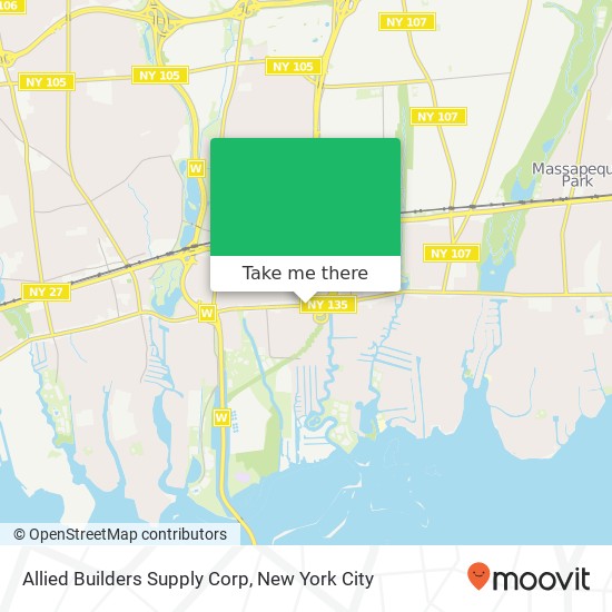 Allied Builders Supply Corp map