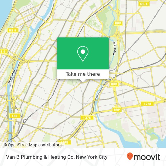 Van-B Plumbing & Heating Co map