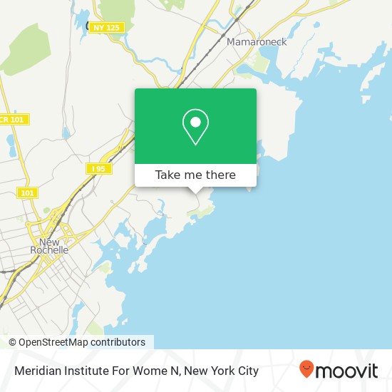 Meridian Institute For Wome N map