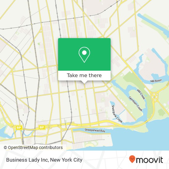Business Lady Inc map