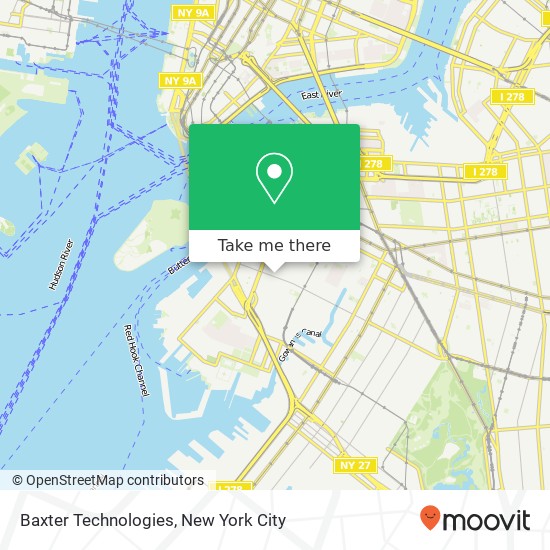 Mapa de Baxter Technologies
