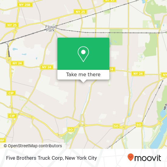 Five Brothers Truck Corp map