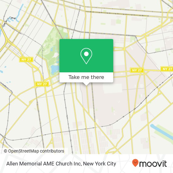 Allen Memorial AME Church Inc map