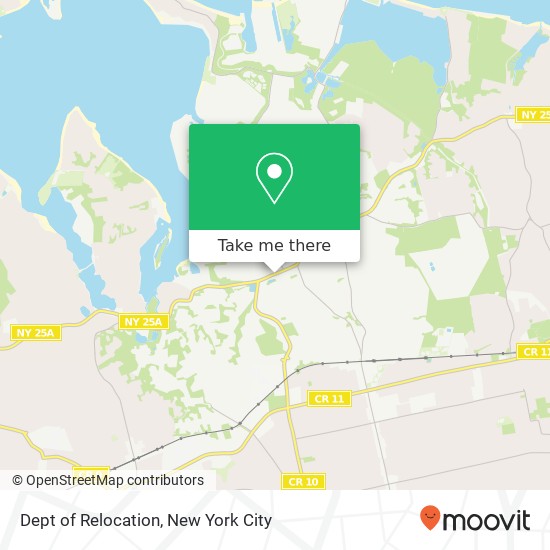Dept of Relocation map
