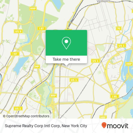 Supreme Realty Corp Intl Corp map