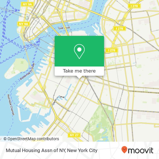 Mutual Housing Assn of NY map