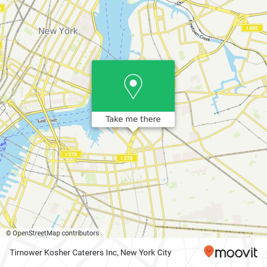 Tirnower Kosher Caterers Inc map