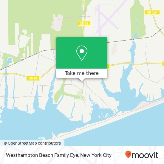 Westhampton Beach Family Eye map