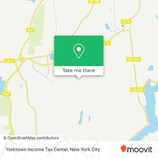 Yorktown Income Tax Center map