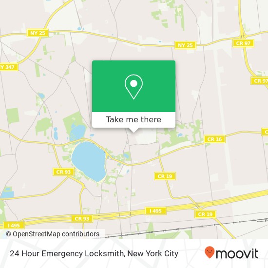 24 Hour Emergency Locksmith map