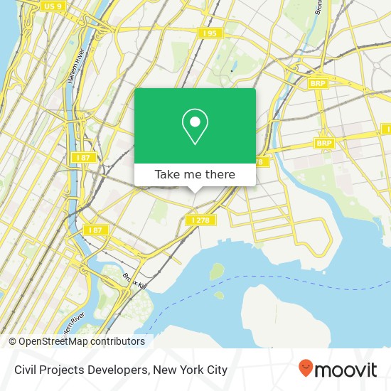 Civil Projects Developers map