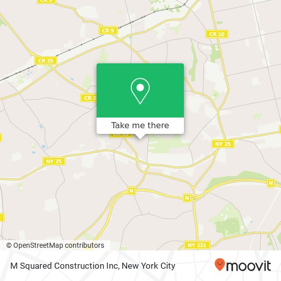 M Squared Construction Inc map