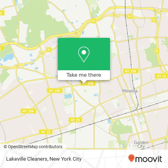 Lakeville Cleaners map