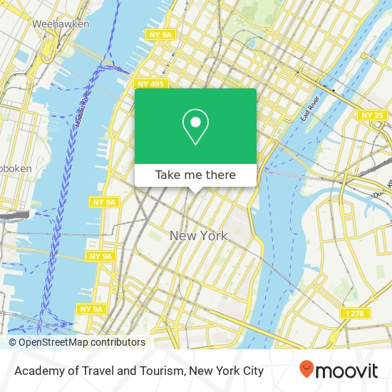 Academy of Travel and Tourism map