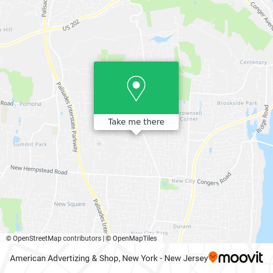 American Advertizing & Shop map