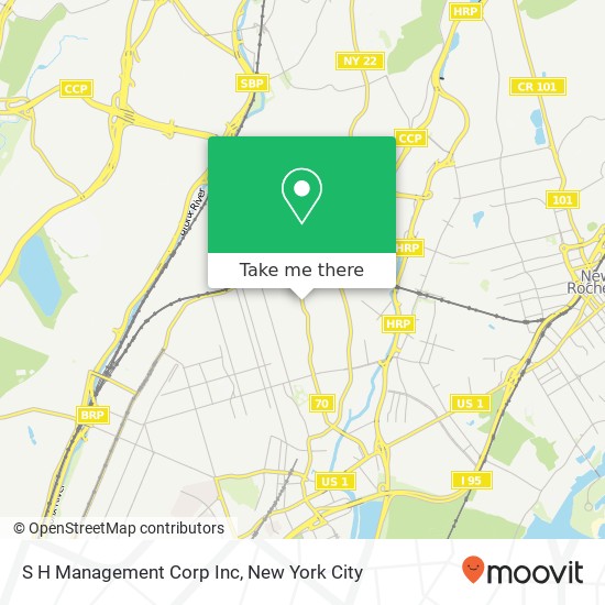 S H Management Corp Inc map